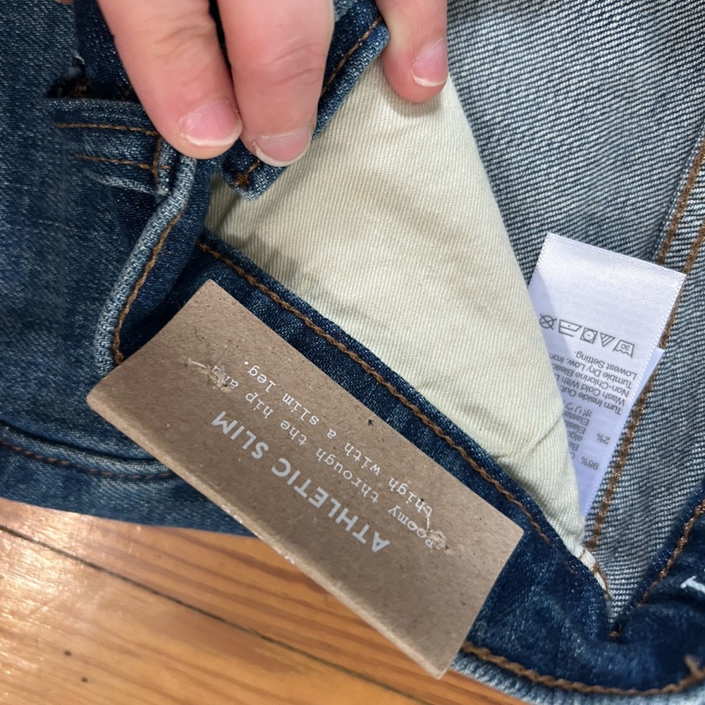 NWT Madewell Men’s slim blue jeans - Picture 2 of 7
